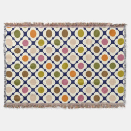  Mid Century Modern | Retro Pop Flower Mosaic Decke