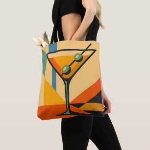 Mid Century Modern Sonnenaufgang Bauhaus Martini Tasche