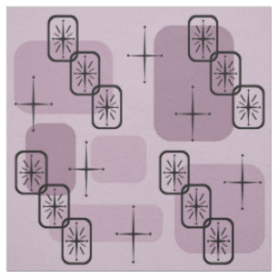 Mid Century Modern Sputnik Mauve Stoff