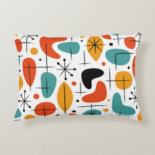 Mid-Century-Modern-Sternenburst-Muster Dekokissen