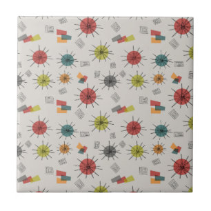 Mid-Century Modern Sternenexplosion Fliese