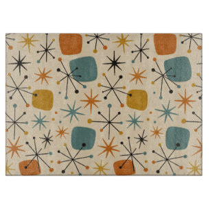 Mid-Century-Modern-Sternenmuster Schneidebrett