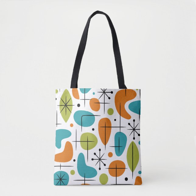 Mid-Century-Modern-Sternenmuster Tasche (Vorderseite)
