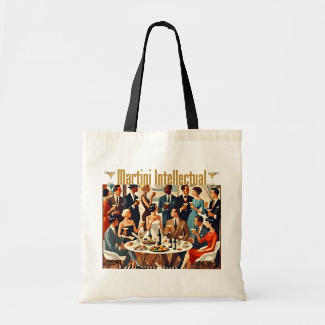 Mid Century Modern The Martini Intellectuals  Tragetasche (Vorne)