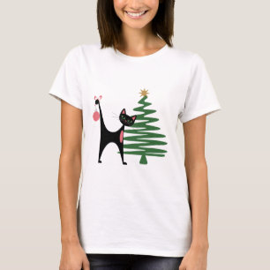 Mid-century Modern Weihnachten 1950er Jahre Atomka T-Shirt