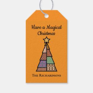 Mid-century Modern Weihnachtsbaum-Geschenkanhänger Geschenkanhänger
