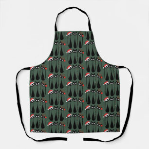 Mid Century Modern Weihnachtskatzen Retro Klassike Schürze