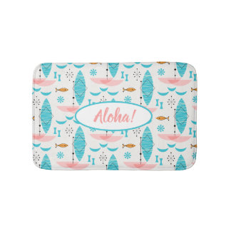 Mid Century Pink Catamaran Badematte