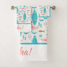Mid Century Pink Catamaran