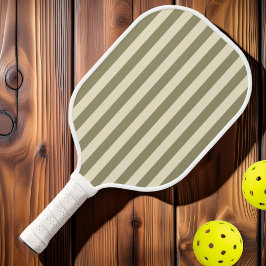 Mid Century Polo Striping Sage Wiese Pickleball Schläger