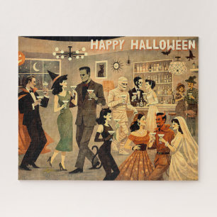 Mid Century Retro 40er Halloween Martini-Party