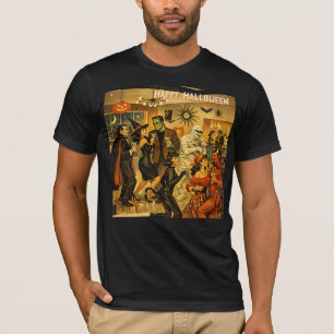 Mid Century Retro 50er Halloween Martini-Party T-Shirt