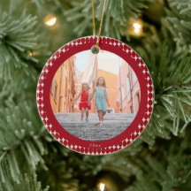 Mid Century Retro Red Baubles 2023 Foto Weihnachte