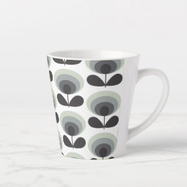 Mid Century Scandinavian Modern Retro Flower Bloom Milchtasse