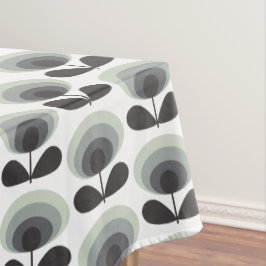 Mid Century Scandinavian Modern Retro Flower Bloom Tischdecke