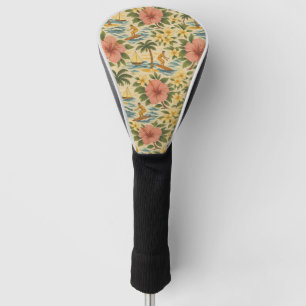 Mid-Century-Shirt mit verblasstem hawaiianischem D Golf Headcover