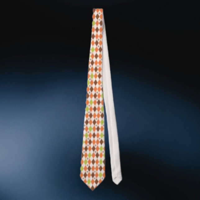 Mid Century Vibes - Retro Geometric Necktie Krawatte (Von Creator hochgeladen)
