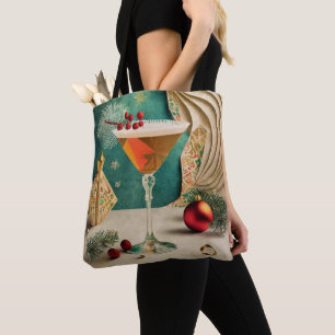 Mid Century Weihnachts-Cocktailparty Happy Hour Tasche