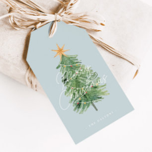 Mid Century Weihnachtsbaum-Feiertag Geschenkanhä Geschenkanhänger