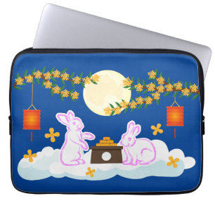 Mid Herbst Festival Moon Rabbit Mooncake Osmanthus Laptopschutzhülle