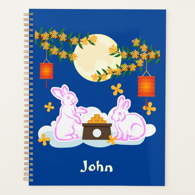 Mid Herbst Festival Moon Rabbit Mooncake Osmanthus Planer (Vorderseite)