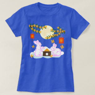 Mid Herbst Festival Moon Rabbit Mooncake Osmanthus T-Shirt