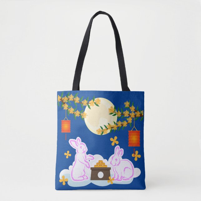 Mid Herbst Festival Moon Rabbit Mooncake Osmanthus Tasche (Vorderseite)