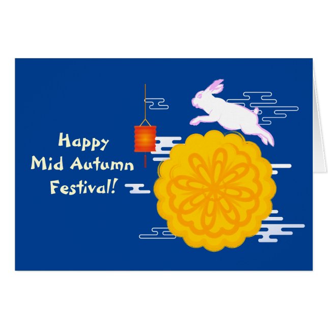 Mid Herbst Festival Mooncake Jumping Moon Rabbit (Vorderseite (Horizontal))