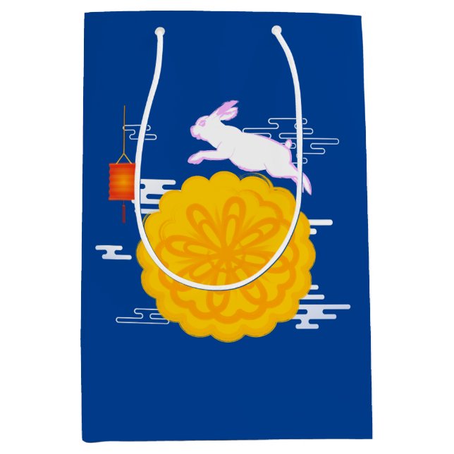 Mid Herbst Festival Mooncake Jumping Moon Rabbit Mittlere Geschenktüte (Vorderseite)