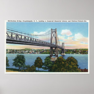 Mid-Hudson-Brücke bis Roosevelt Nat'l Historic Poster