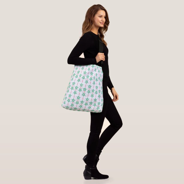 Mid Mod Garland Crossbody Bag Tragetaschen Mit Langen Trägern (Am Model)