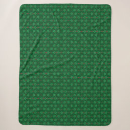 Mid Mod Garland Green Sherpa Blanket (3 Größen) Sherpadecke