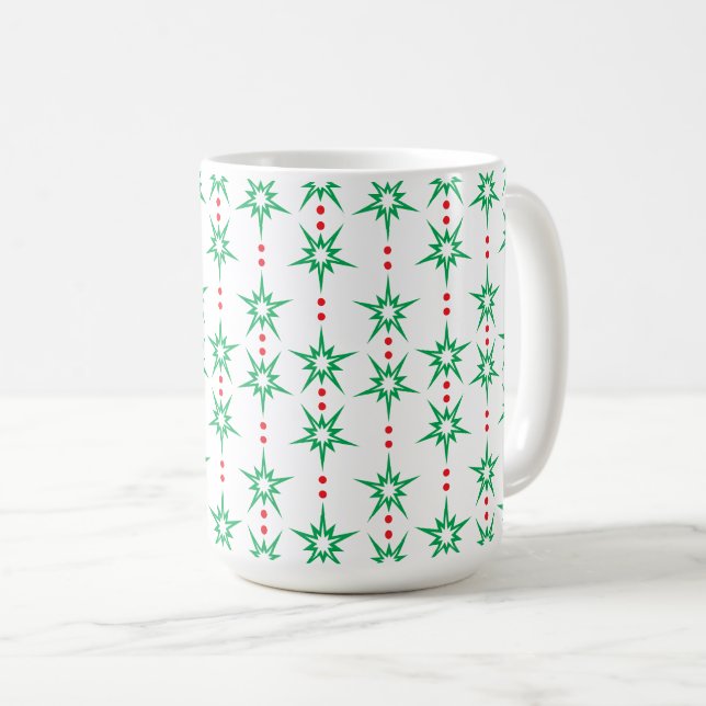 Mid Mod Garland Tasse 15oz. (VorderseiteRechts)