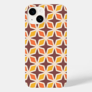 Mid Mod Geometric Star Pattern Case-Mate iPhone 14 Hülle