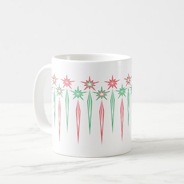 Mid Mod Icicles Classic 11oz. Tasse (Vorderseite Links)