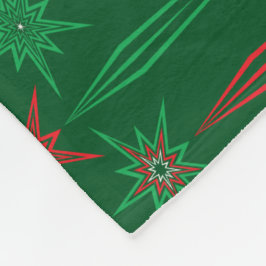 Mid Mod Icicles Green Fleece Blanket (3 Größen)