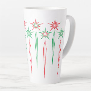 Mid Mod Icicles Large Latte Tasse