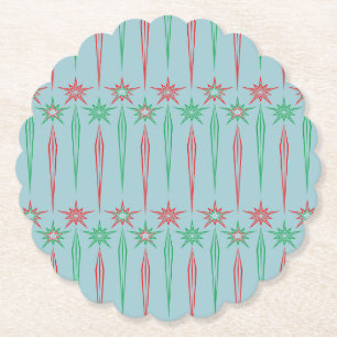 Mid Mod Icicles Paper Untersetzer