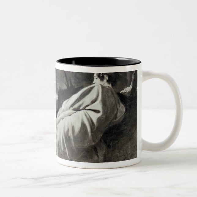 Midas an der Quelle des Flusses Pactolus Zweifarbige Tasse (Rechts)