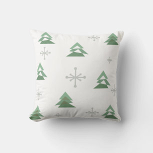 MidCentury Abstrakten Weihnachtsbaumen Winter Kissen