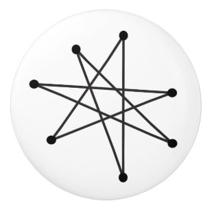 Midcentury Moderner Abstrakter Atomarer MCM MOD St Keramikknauf
