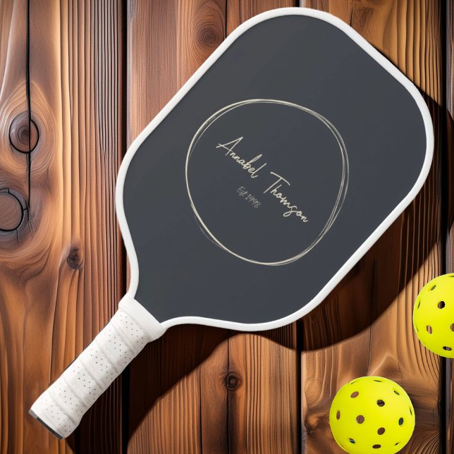 MidCentury Modernes Mediterranes Grau | Name des S Pickleball Schläger (Von Creator hochgeladen)