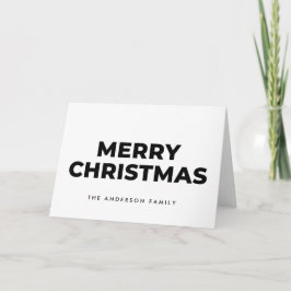 Midcentury-Monochrom-Schrift Frohe Weihnachten