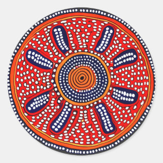 Midden Runder Aufkleber