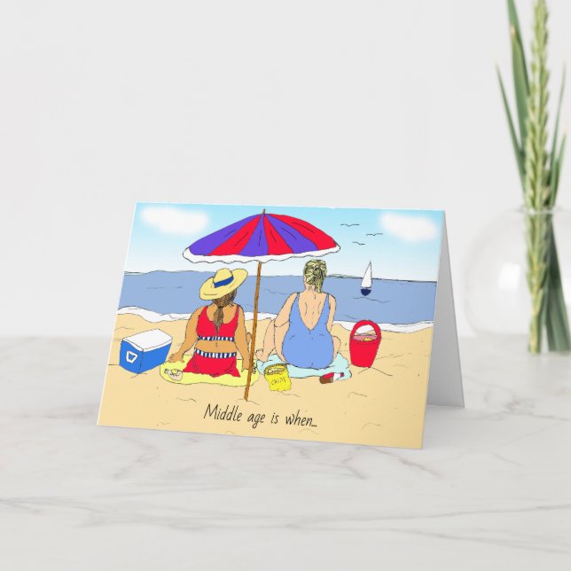 MIddle Age Spaß, Freundschaftslustige Karte (Vorderseite)