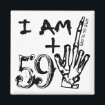 Middle Finger - Funny Insult Birthday Magnet<br><div class="desc">Funny Birthday Magnet. Dieses Design funktioniert gut für jeden Geburtstag Ex: fügen Sie 69 für das Alter 70, 59 für 60, 49 für das Alter 50, 39 für das Alter 40, 29 für das Alter 30, etc..⭐ Dieses Produkt ist zu 100% benutzerdefinierbar. Grafiken und / oder Text können gelöscht, verschoben,...</div>