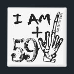 Middle Finger - Funny Insult Birthday Magnet<br><div class="desc">Funny Birthday Magnet. Dieses Design funktioniert gut für jeden Geburtstag Ex: fügen Sie 69 für das Alter 70, 59 für 60, 49 für das Alter 50, 39 für das Alter 40, 29 für das Alter 30, etc..⭐ Dieses Produkt ist zu 100% benutzerdefinierbar. Grafiken und / oder Text können gelöscht, verschoben,...</div>