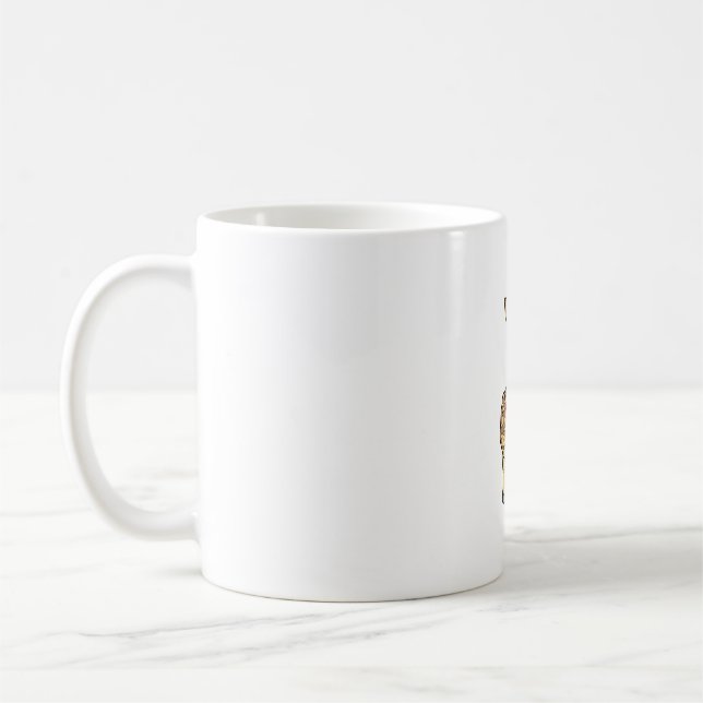 Middle Finger Giraffe Funny Offensive Rude Safari Kaffeetasse (Links)