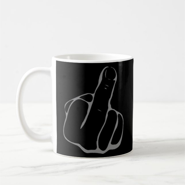 Middle Finger Kaffeetasse (Links)