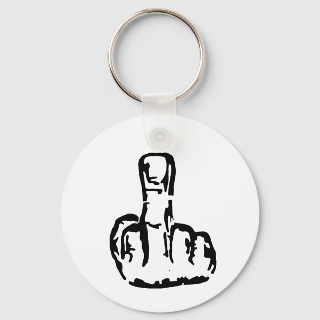 Middle Finger Schlüsselanhänger (Vorderseite)